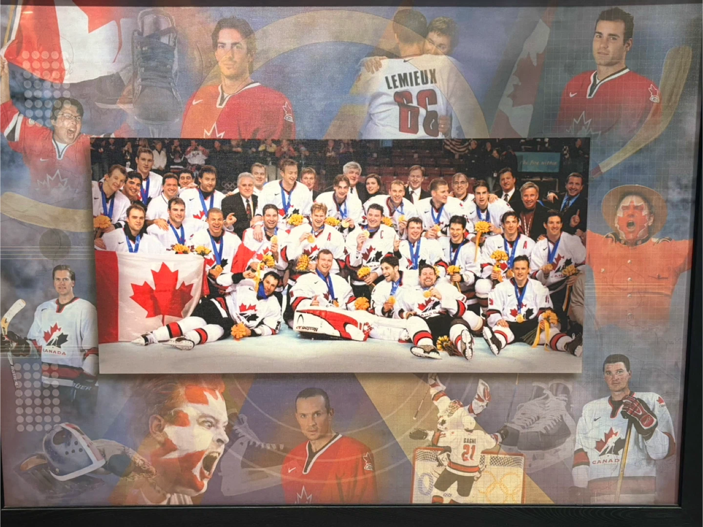 Framed Team Canada Hockey Collage Large - photo 2