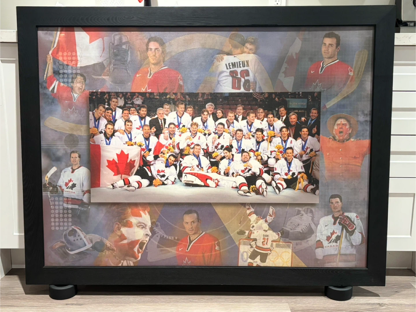 Framed Team Canada Hockey Collage Large