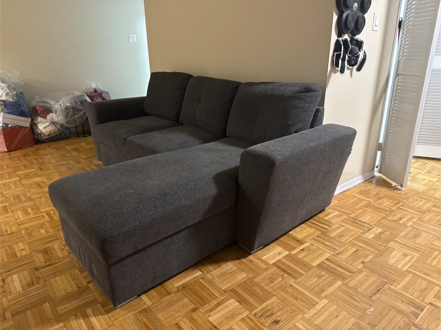 Dark Grey Sectional Sofa - photo 2