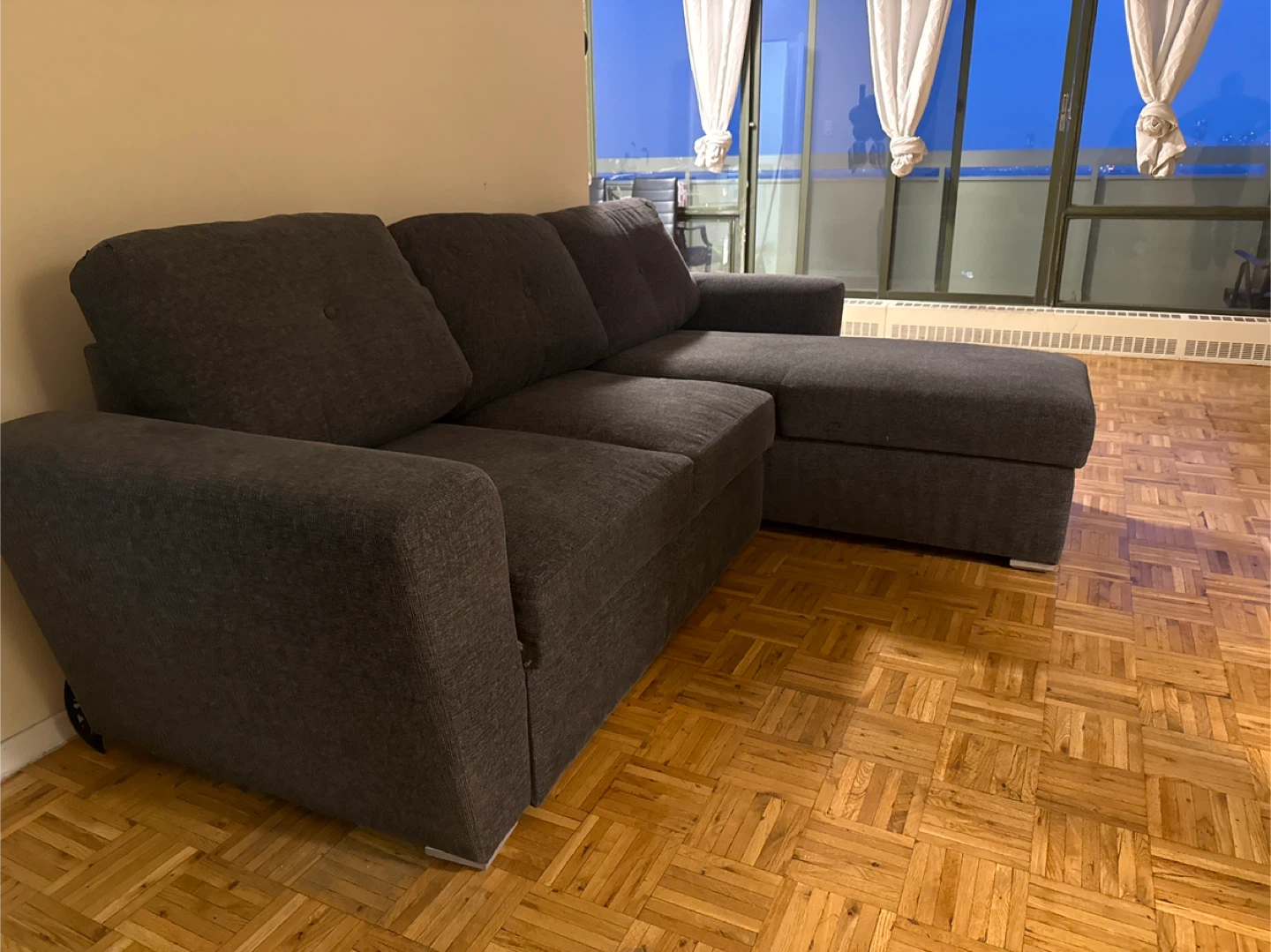 Dark Grey Sectional Sofa - photo 3