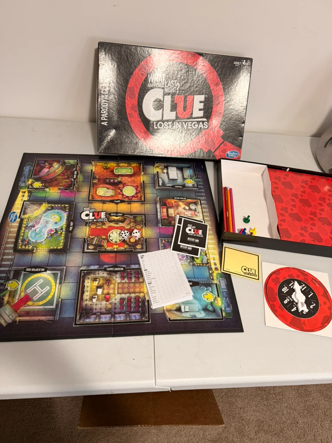 Clue Lost in Vegas Board Game