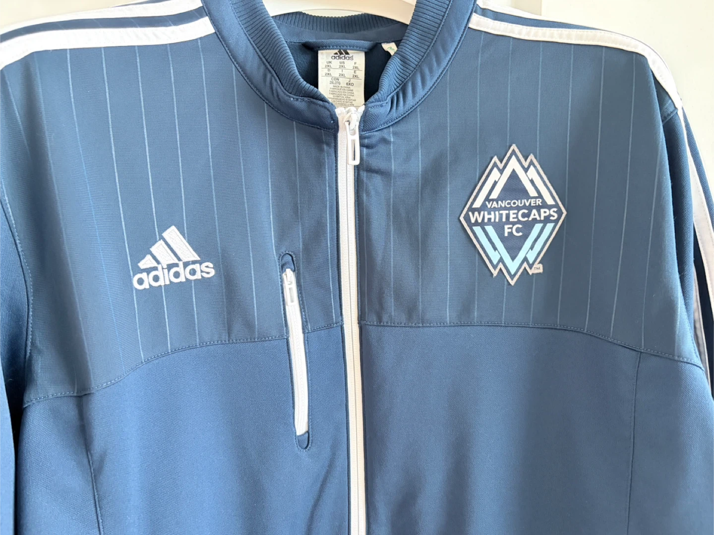 Authentic Adidas Vancouver Whitecaps Full Zip Jacket Size 2XL - photo 2