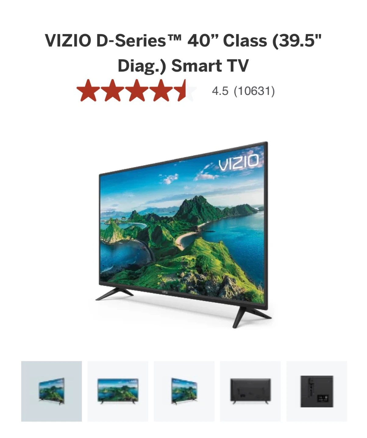 VIZIO D-Series 40" Smart TV - photo 2