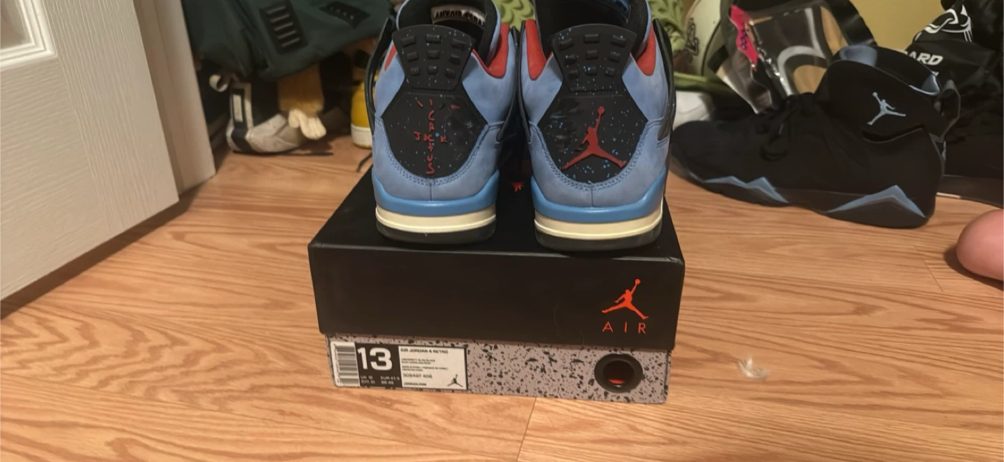 Air Jordan 4 Retro Travis Scott Blue Size 13 - photo 2