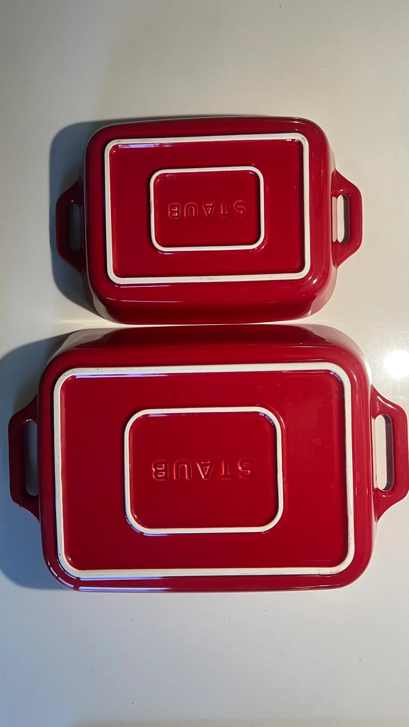 Staub 2-Piece Ceramic Baker Set - Cherry Red (10.5" & 8") - photo 2