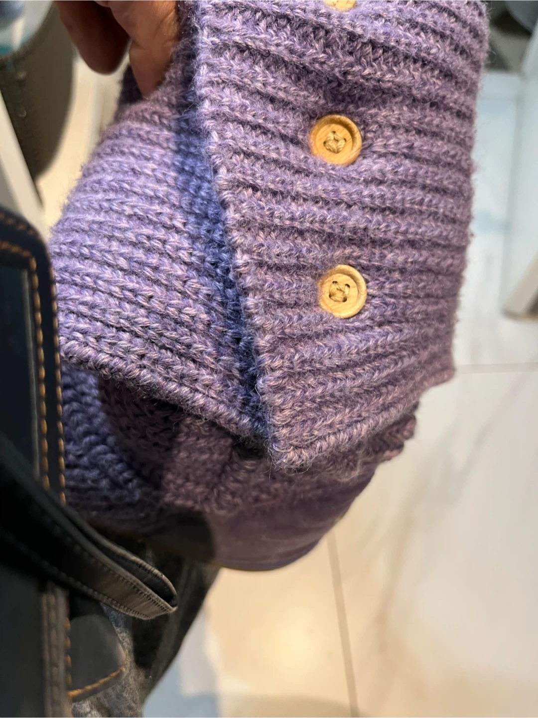 Ugg Purple Knit Boots with Buttons - photo 2