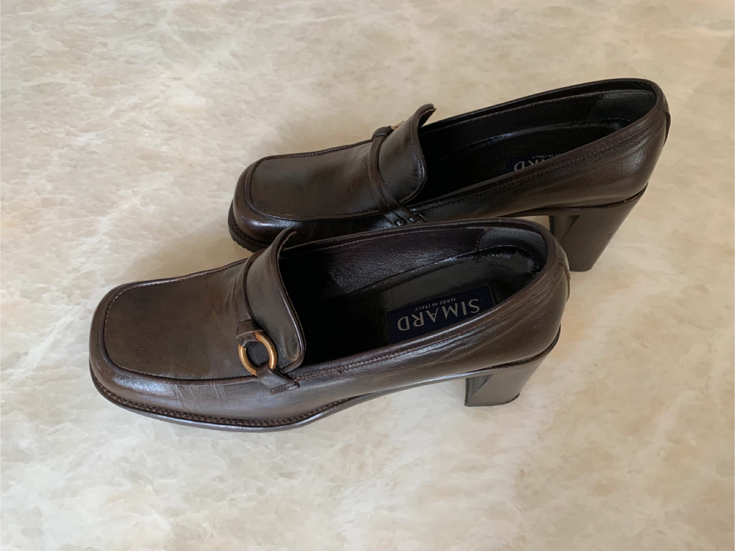 SIMARD Brown Leather Loafers