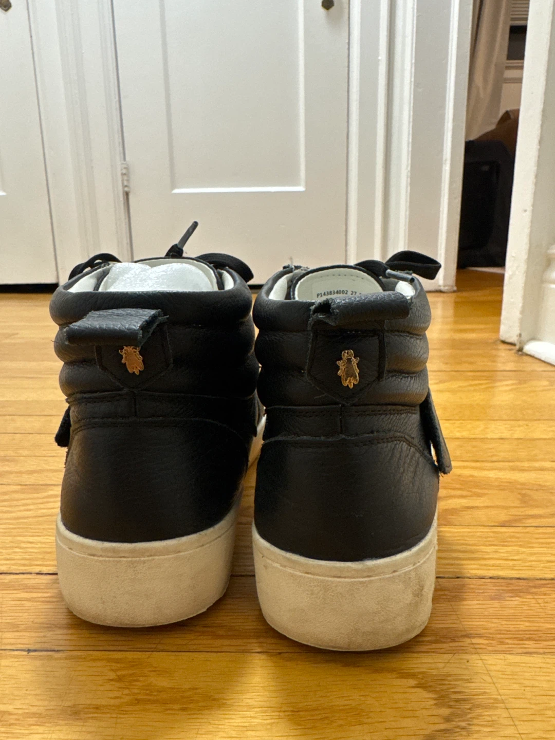 FLY LONDON Black Leather High Top Sneakers - photo 3