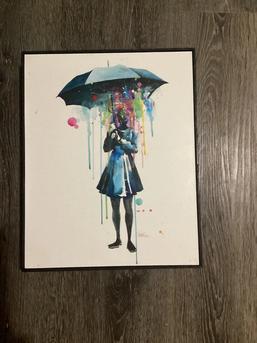 Eyes on Walls Rainy by Lora Zombie Art Print