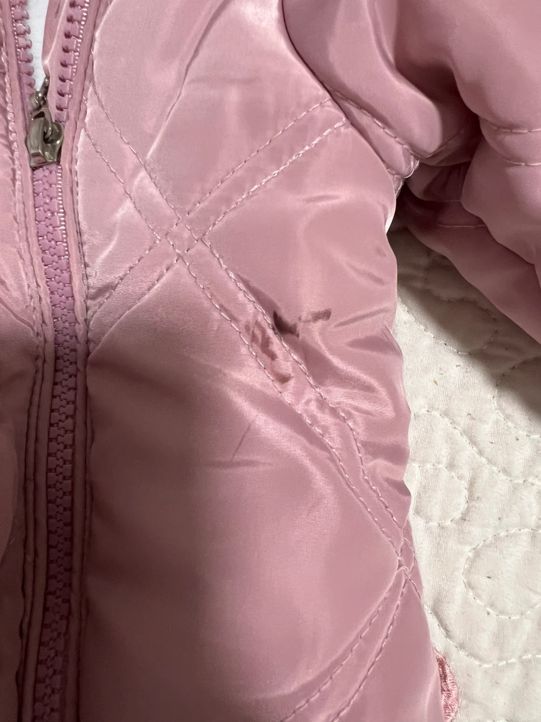 Pink Quilted Snowsuit with Mittens - photo 2