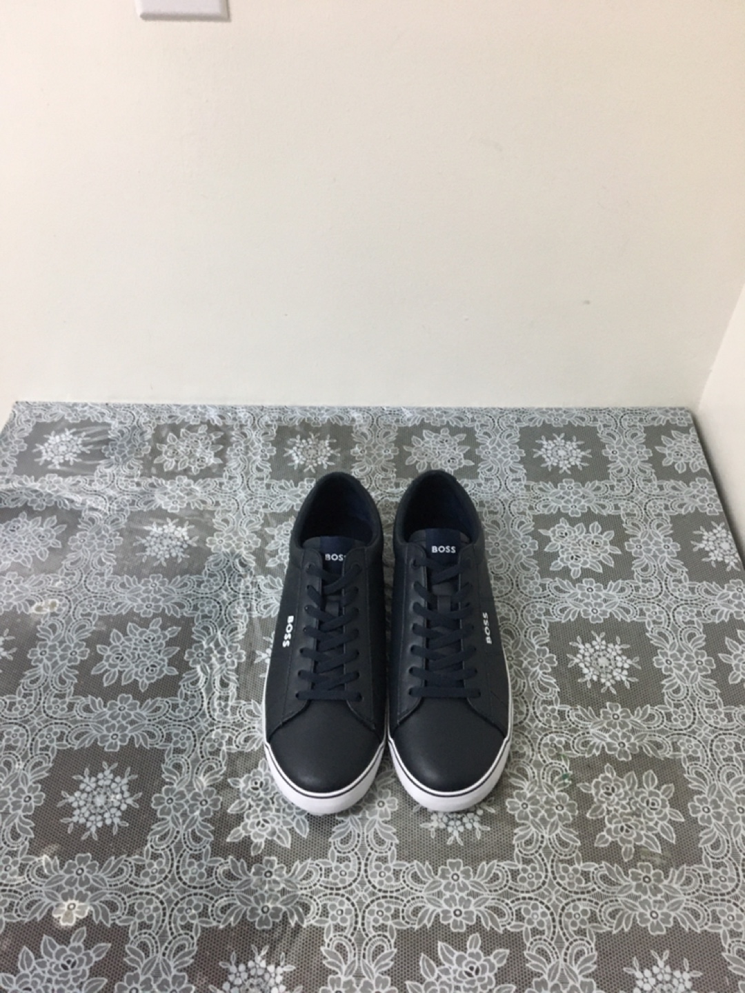 BOSS Men's Navy Sneakers
