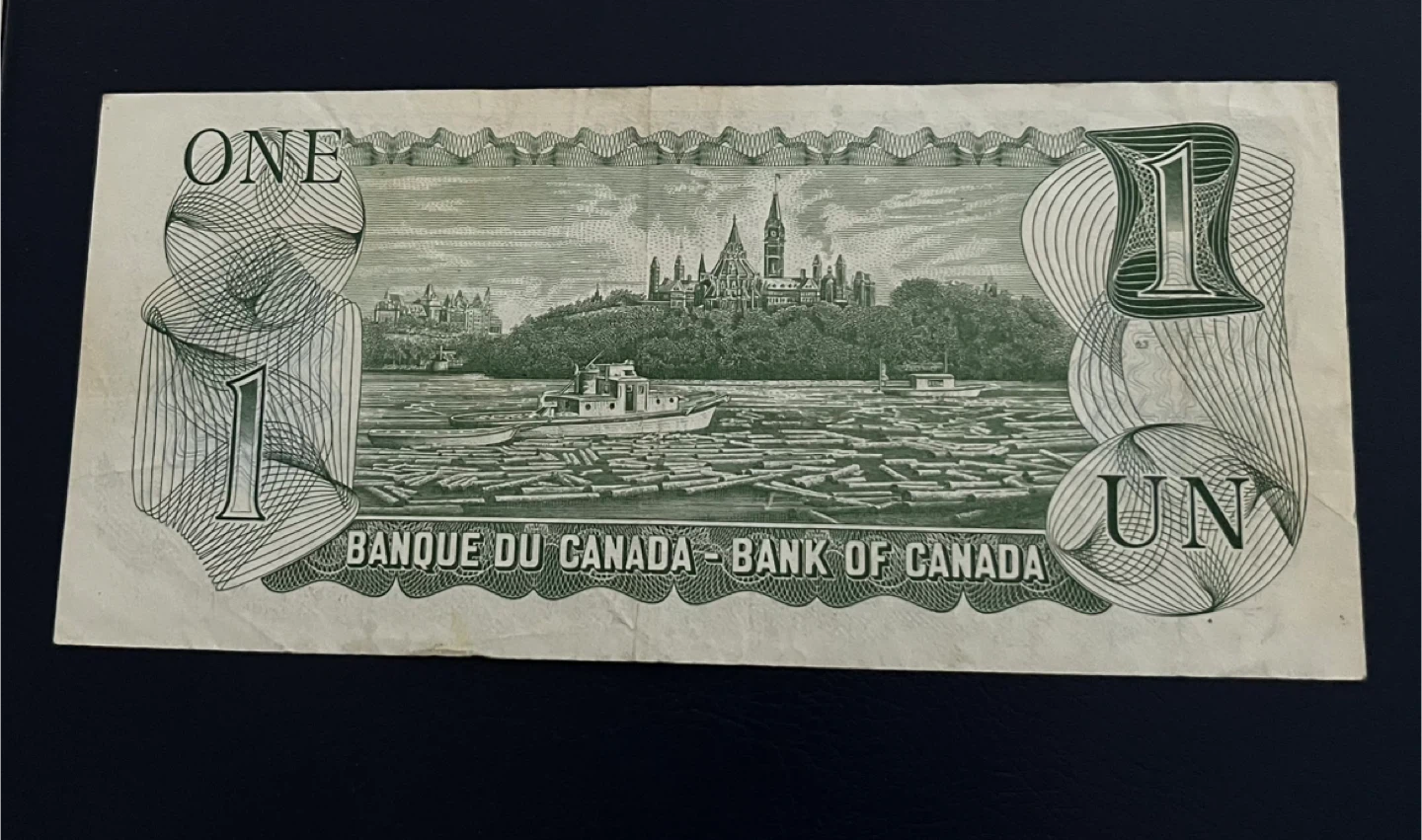 Treasure 1973 Canadian One Dollar Banknote - photo 3