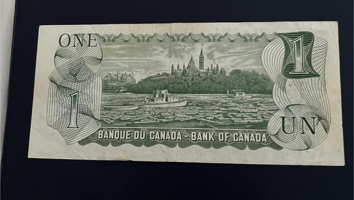 Treasure 1973 Canadian One Dollar Banknote