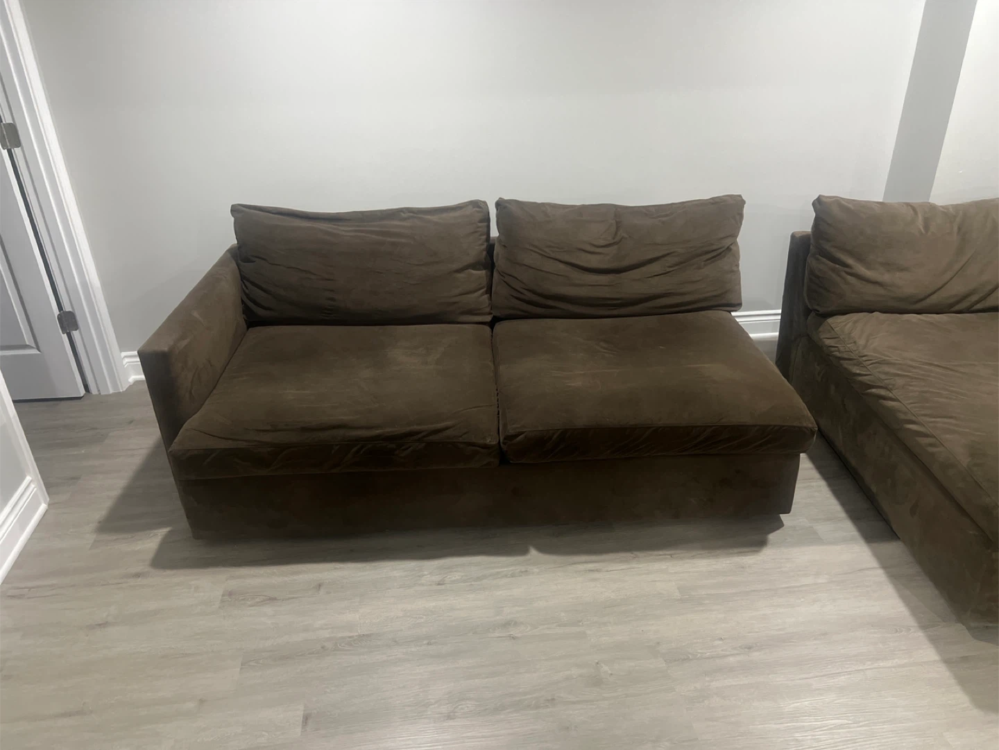 Brown Sectional Sofa - photo 3
