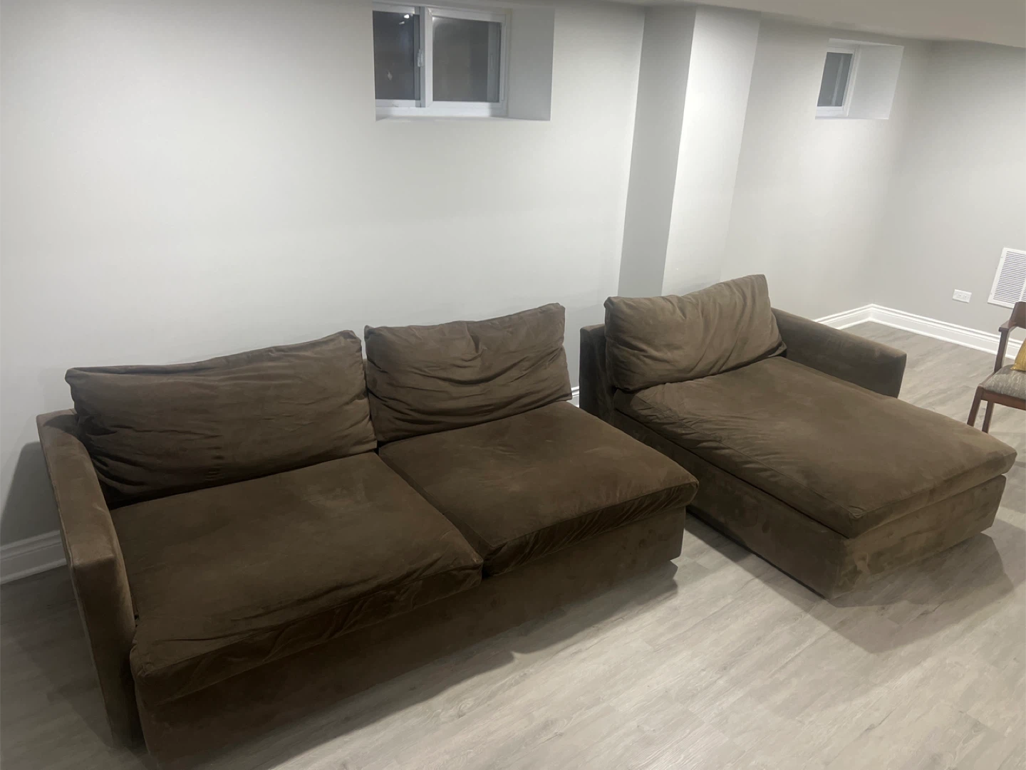 Brown Sectional Sofa - photo 4