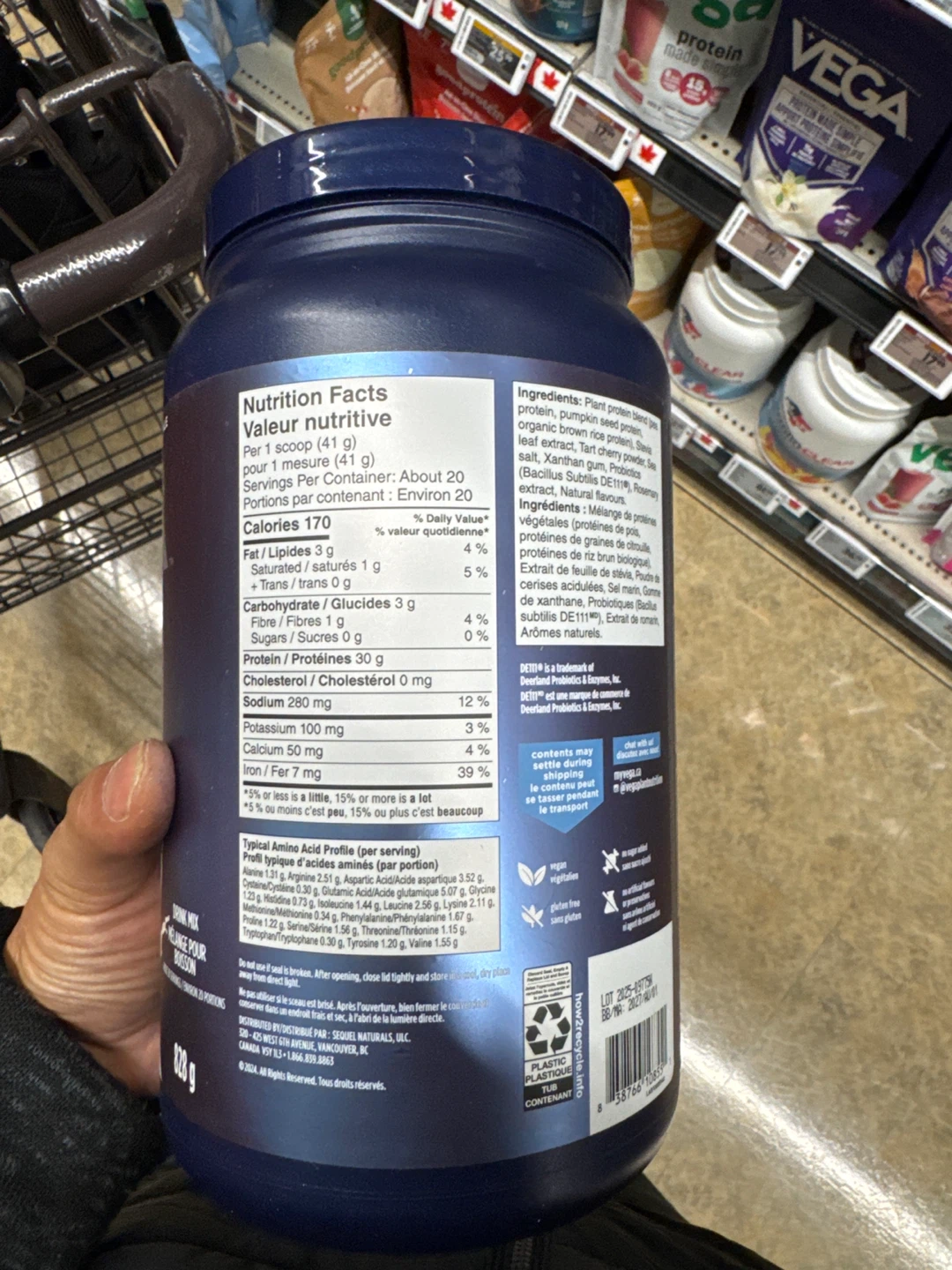 Vega Performance Protein + Recovery Creamy Vanilla 1.03kg - photo 2