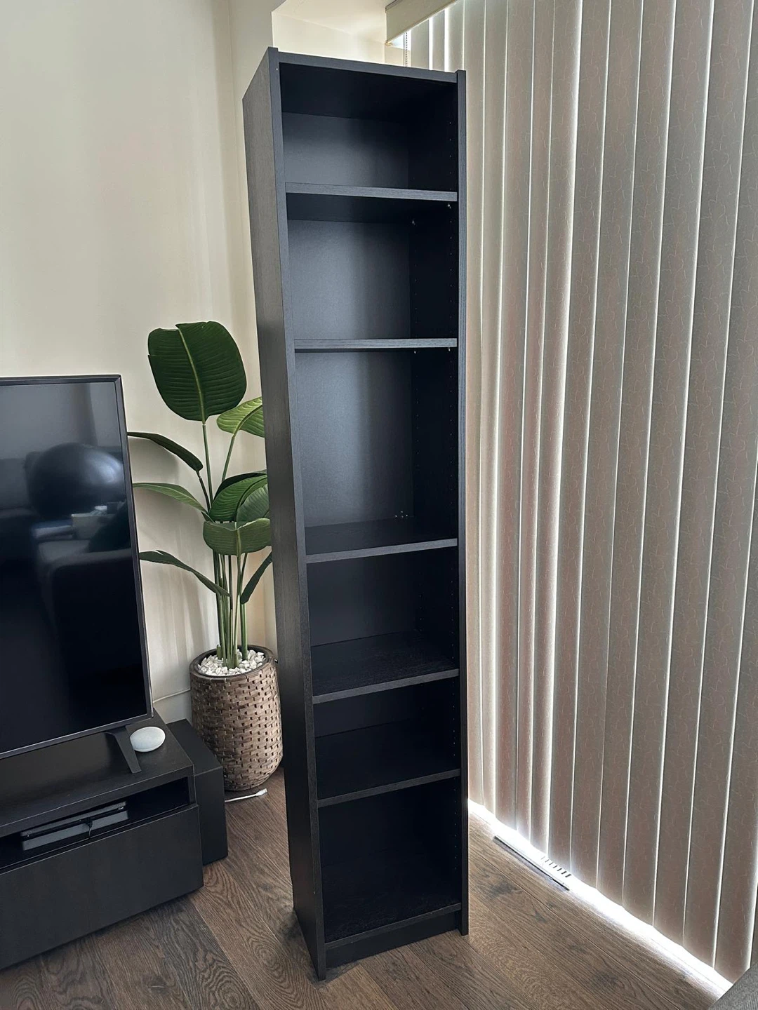 Black Tall Bookshelf - photo 2