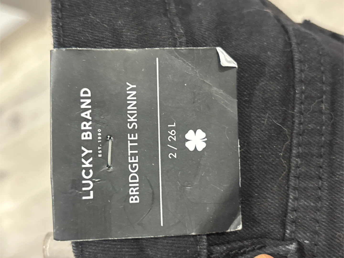 Lucky Brand Bridgette Skinny Jeans Black Size 2/26 NWT - photo 4