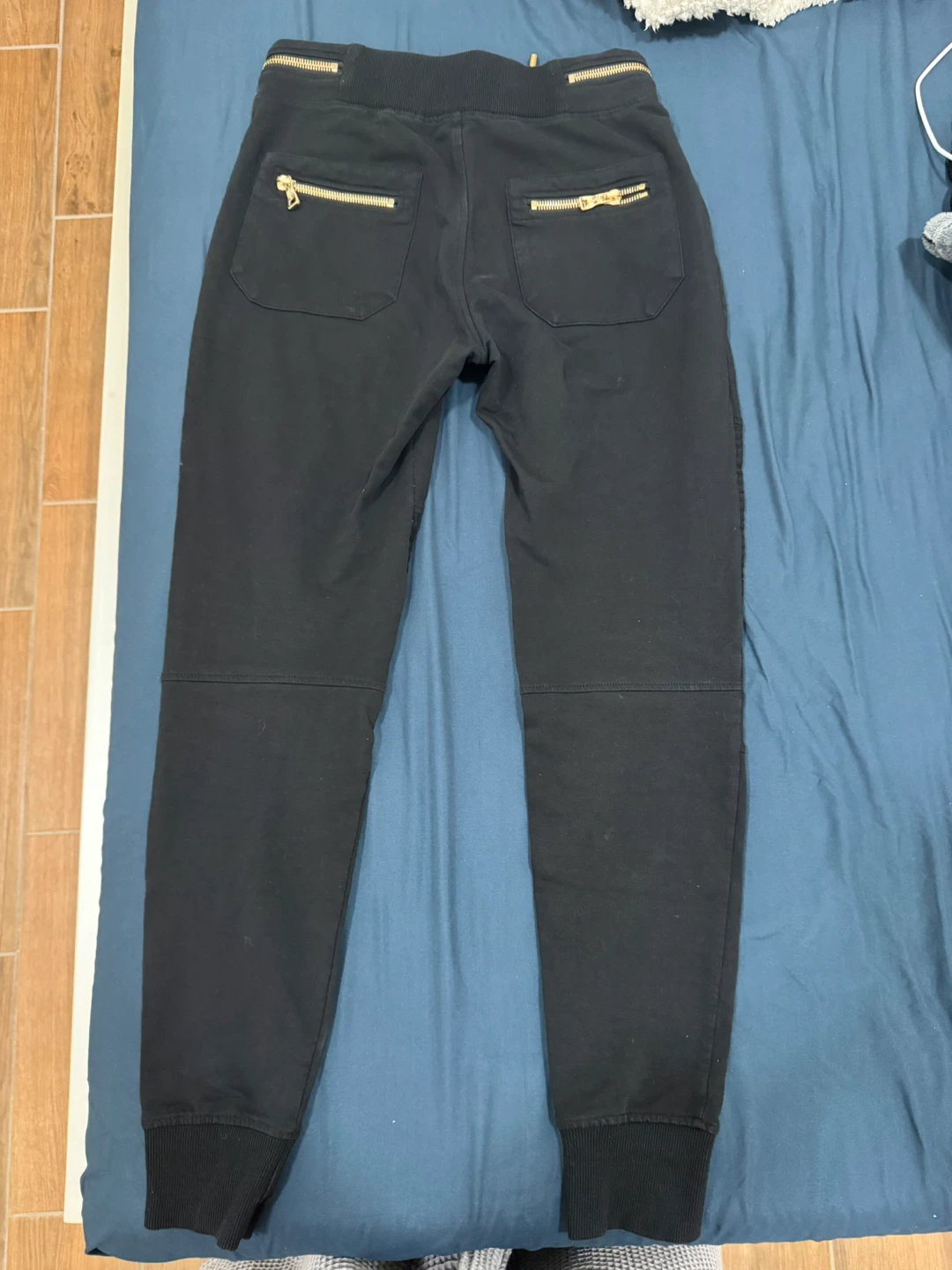 Balmain Black Track Jacket & Joggers Set