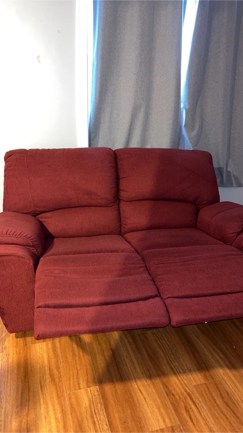 Red Reclining Loveseat 2 Seater