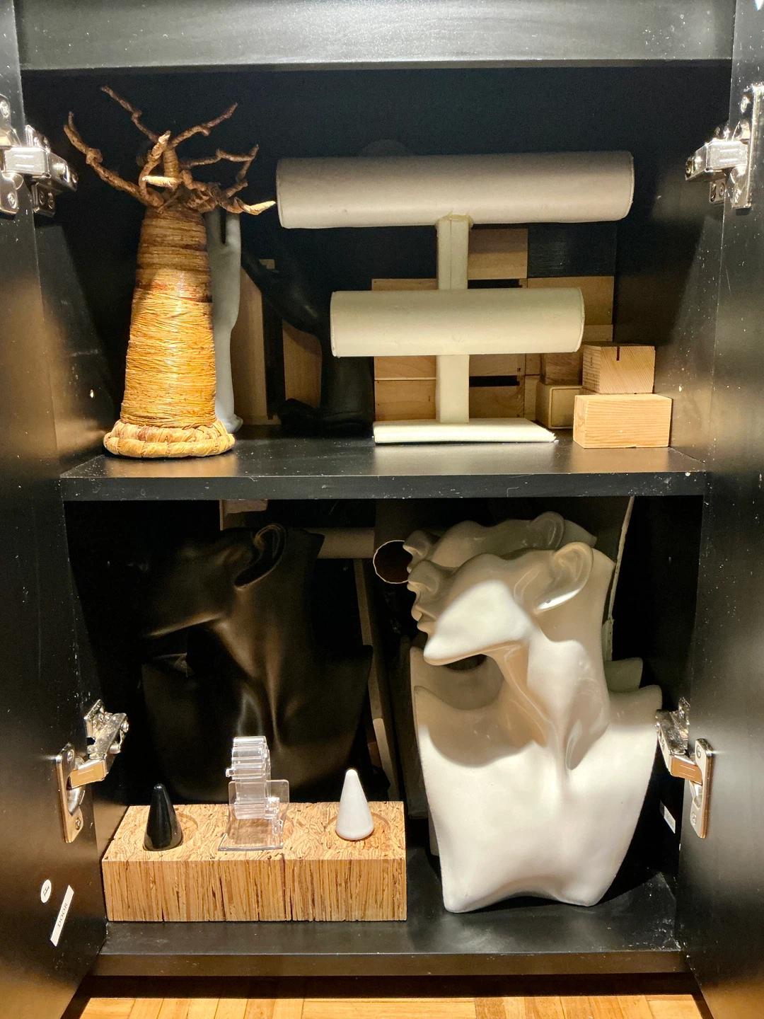 Jewelry Displays and Cabinet
