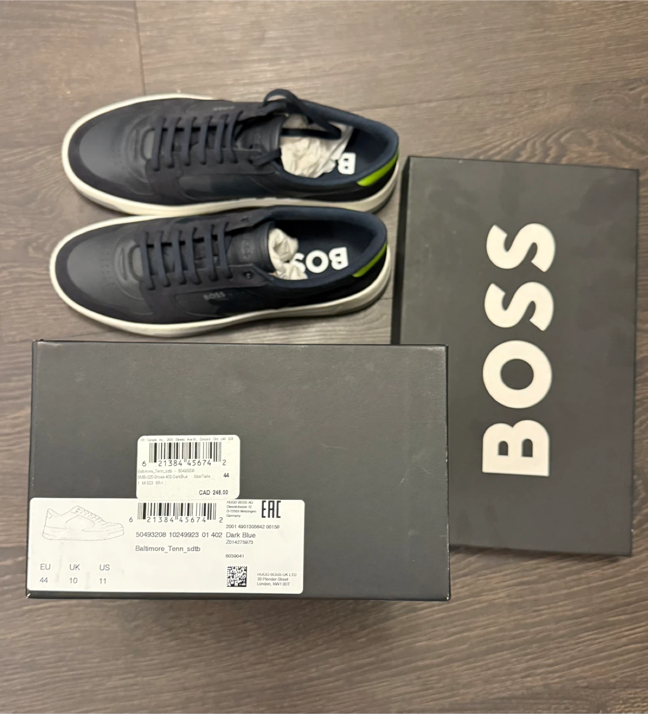 Hugo Boss Shoes Sneakers Men Size 44 US 10.5 11 - photo 3