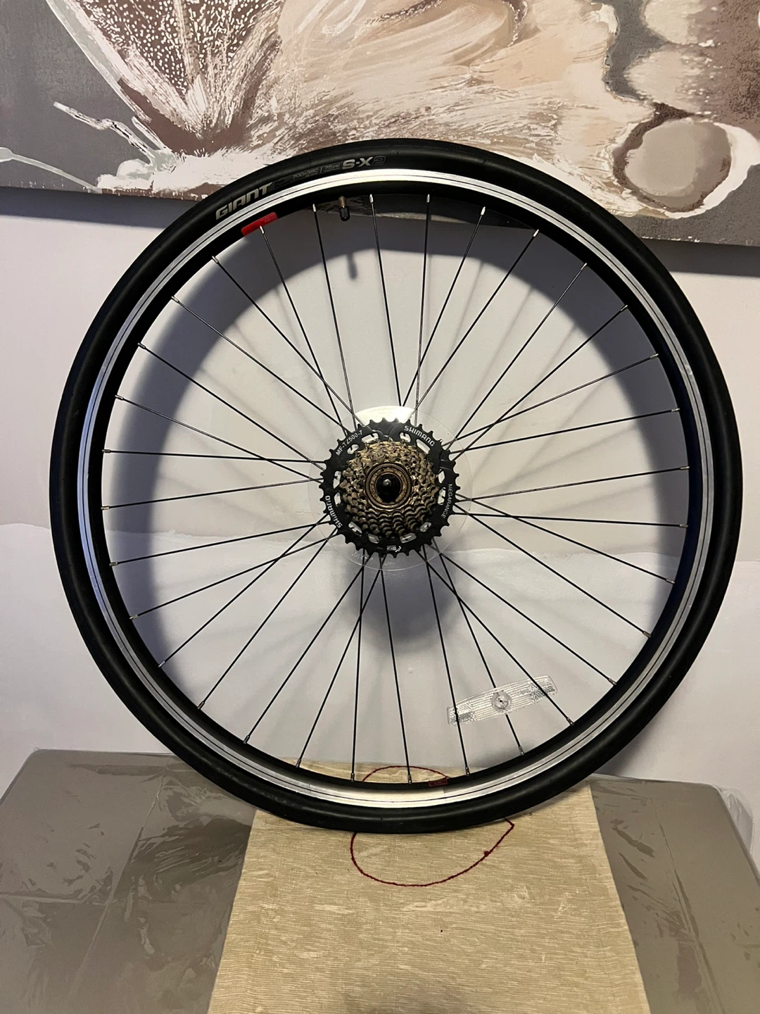 Giant S-X2 700x38c Bicycle Wheel with Shimano Megarange Cassette