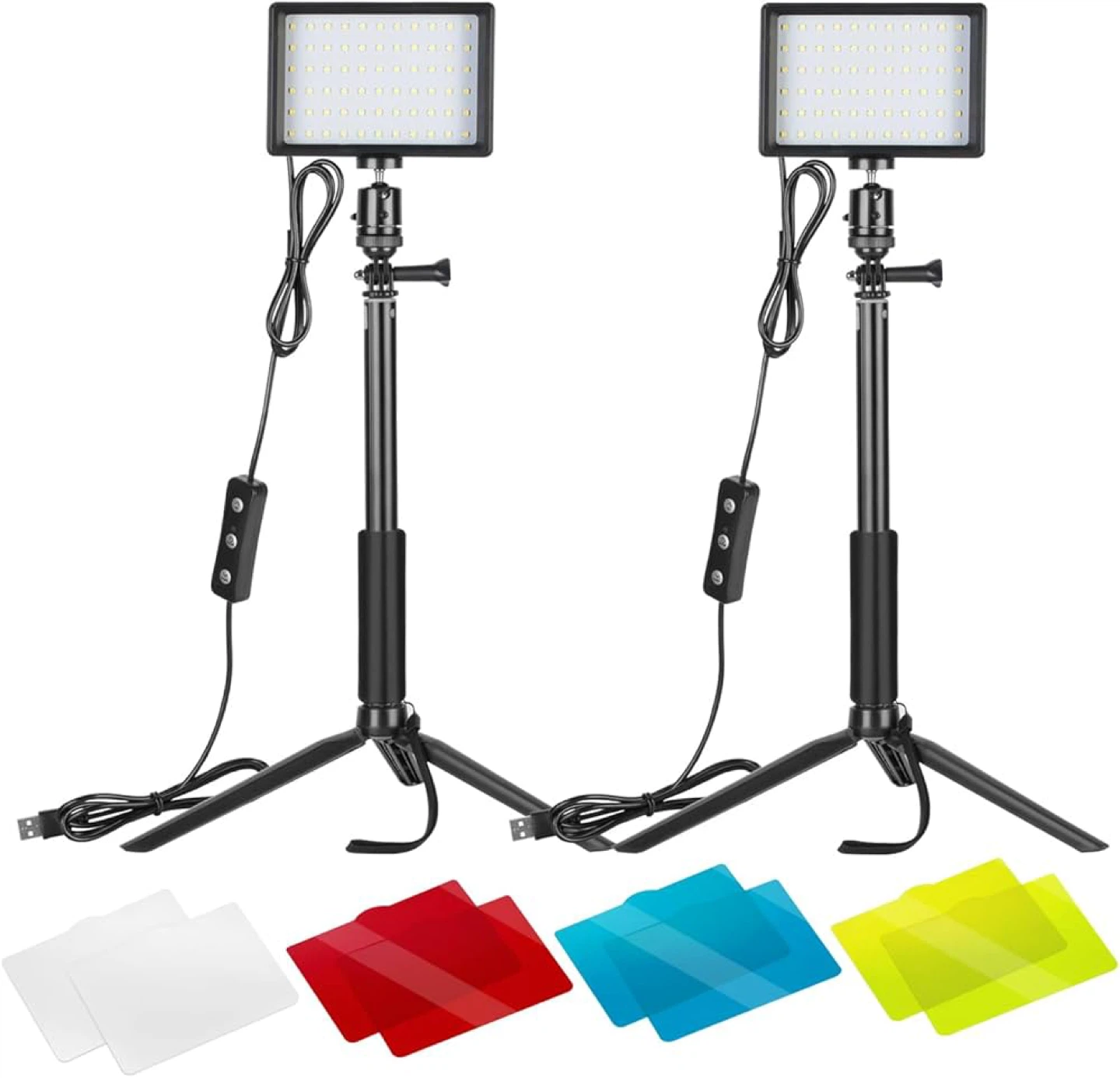 5600K USB LED Video Light with Pro Adjustable Tripod Stand