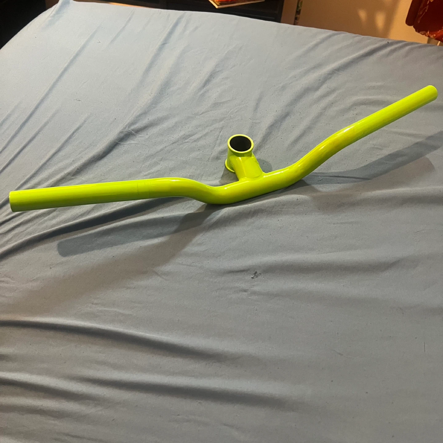 Bright Green Bicycle Handlebars