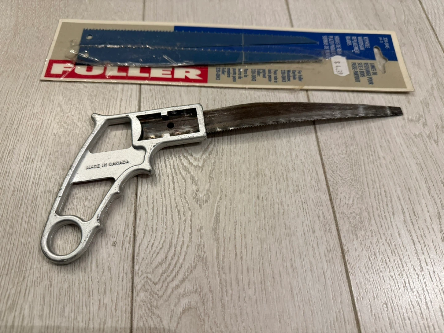 Fuller Hacksaw Frame with Extra Blades