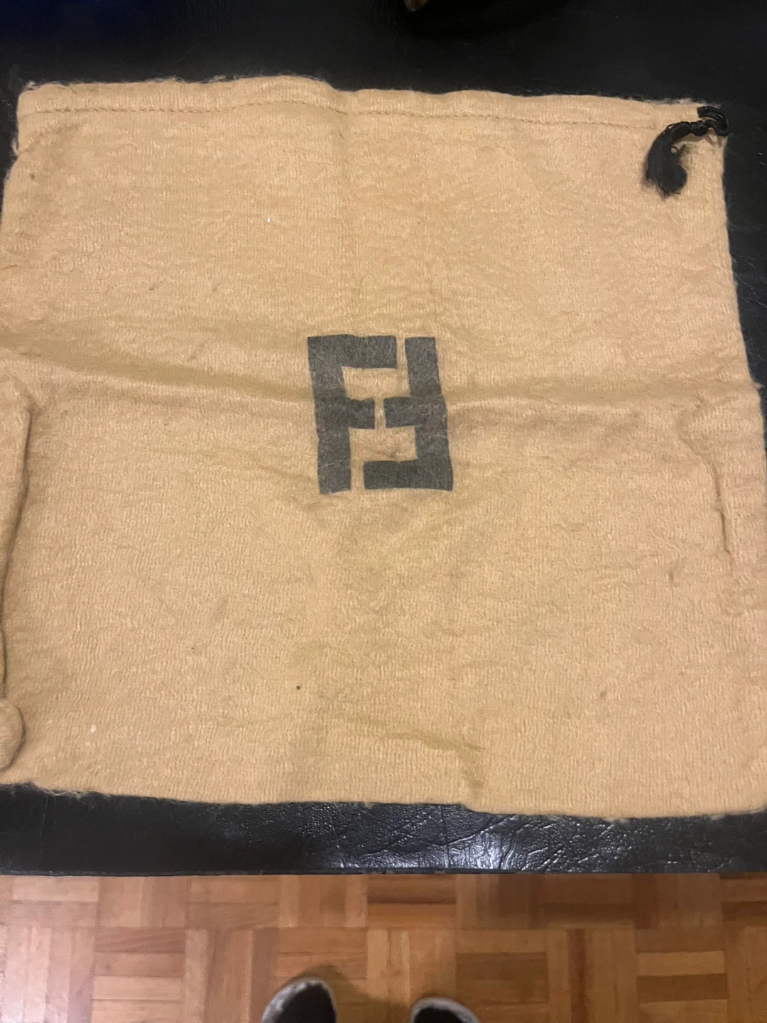 Fendi Dust Bag drawstring measures 10” x 12”