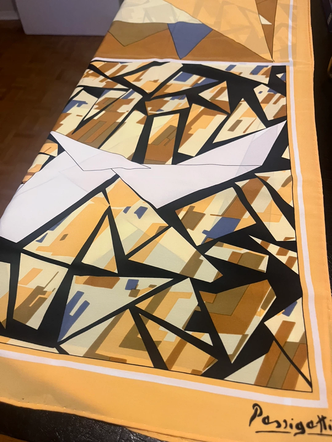 Passigatti Silk Scarf - Abstract Geometric Print - photo 3