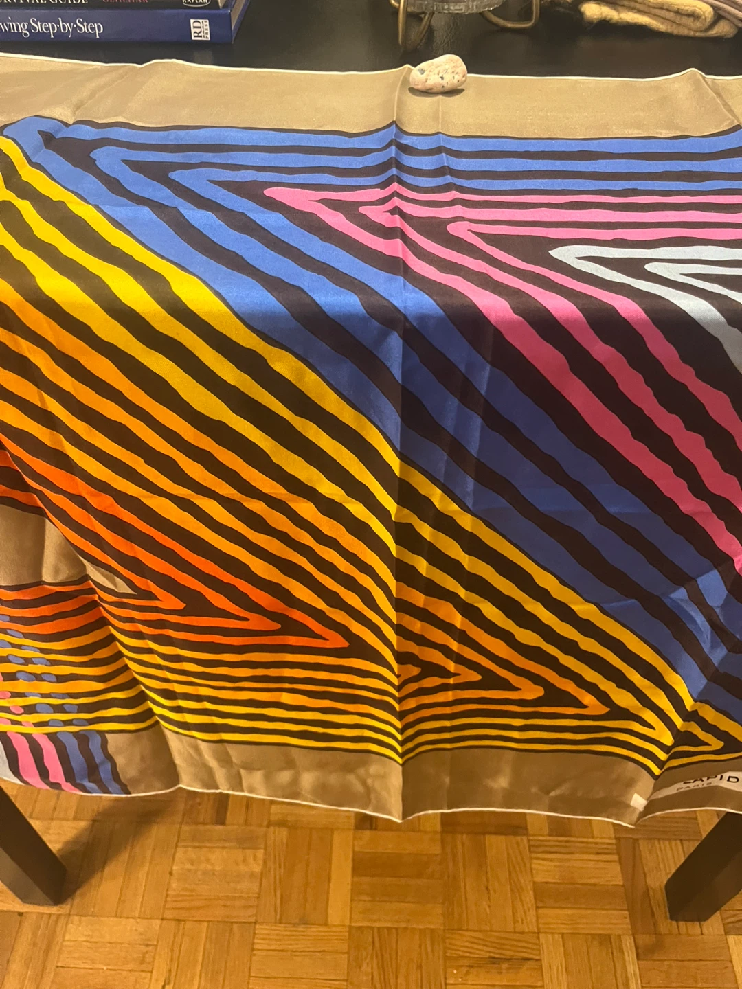 Ted Lapidus Paris Scarf rare vintage silk scarf high-quality - photo 5