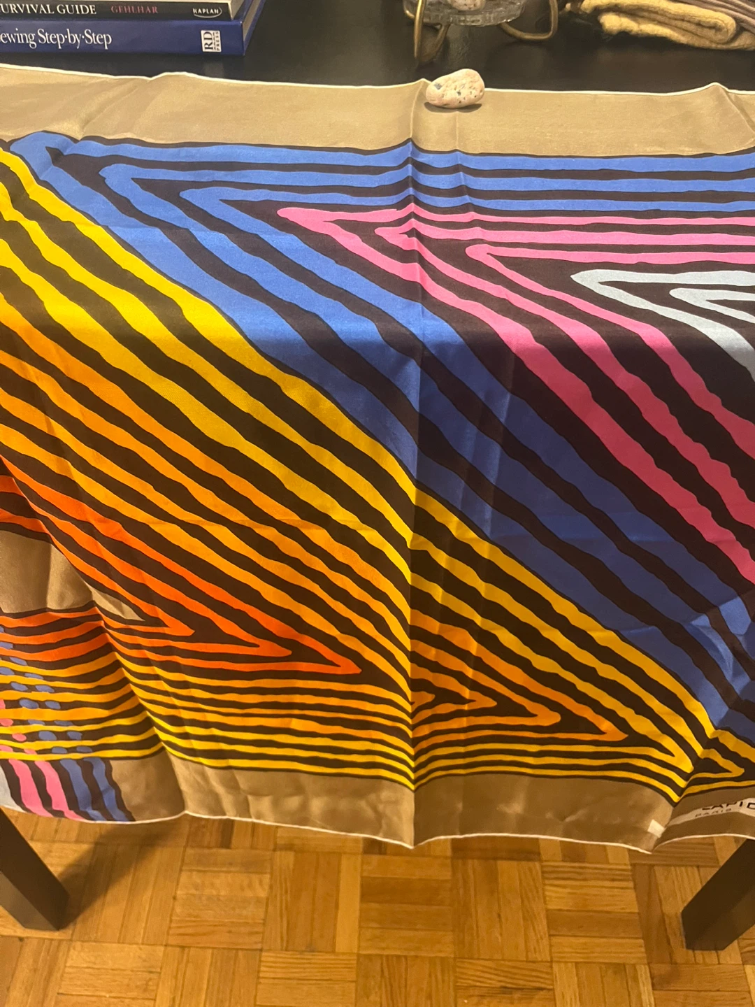 Ted Lapidus Paris Scarf rare vintage silk scarf high-quality - photo 4