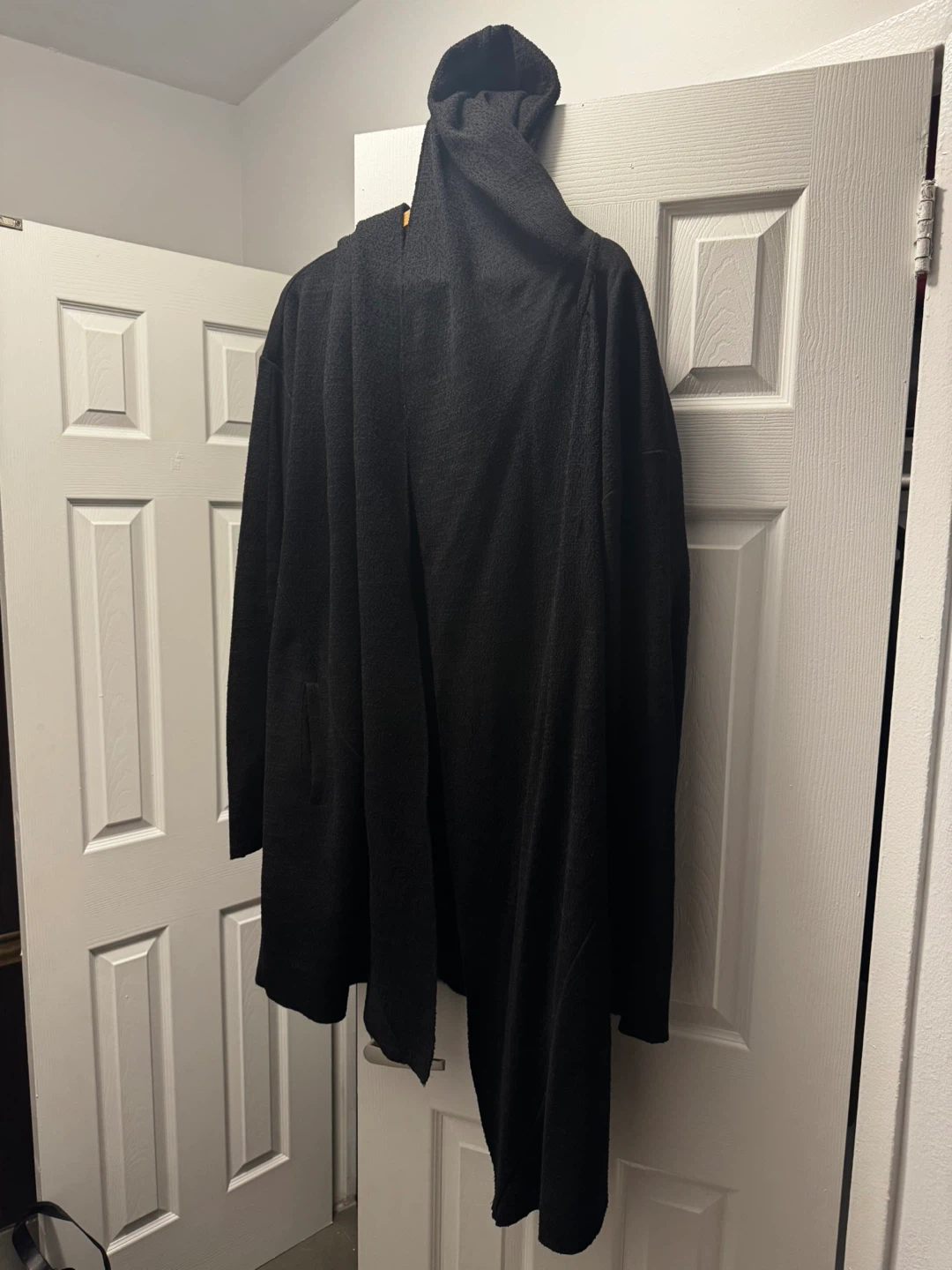 Black Hooded Cardigan