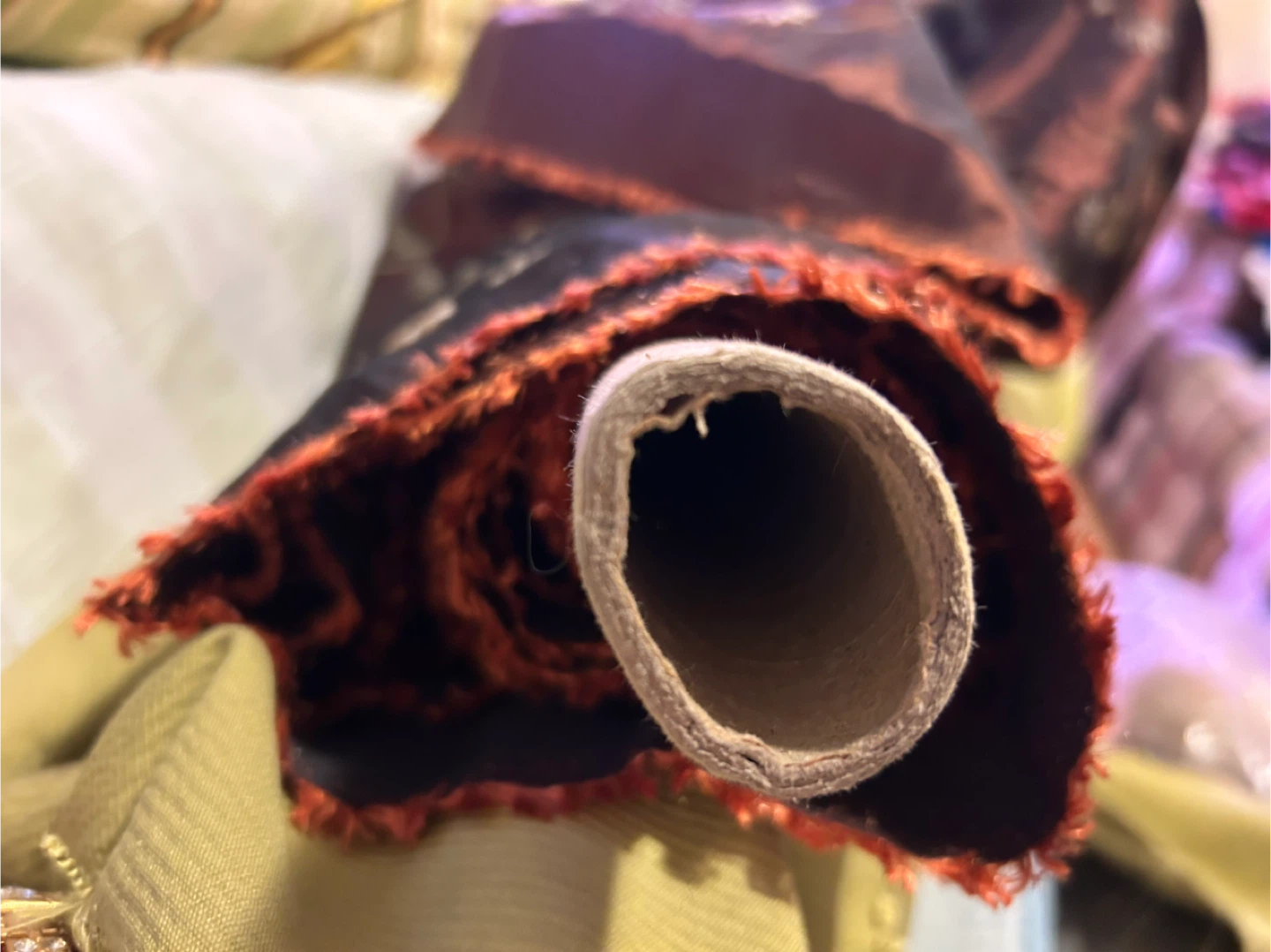 Embroidered Brown Fabric Bolt - photo 2