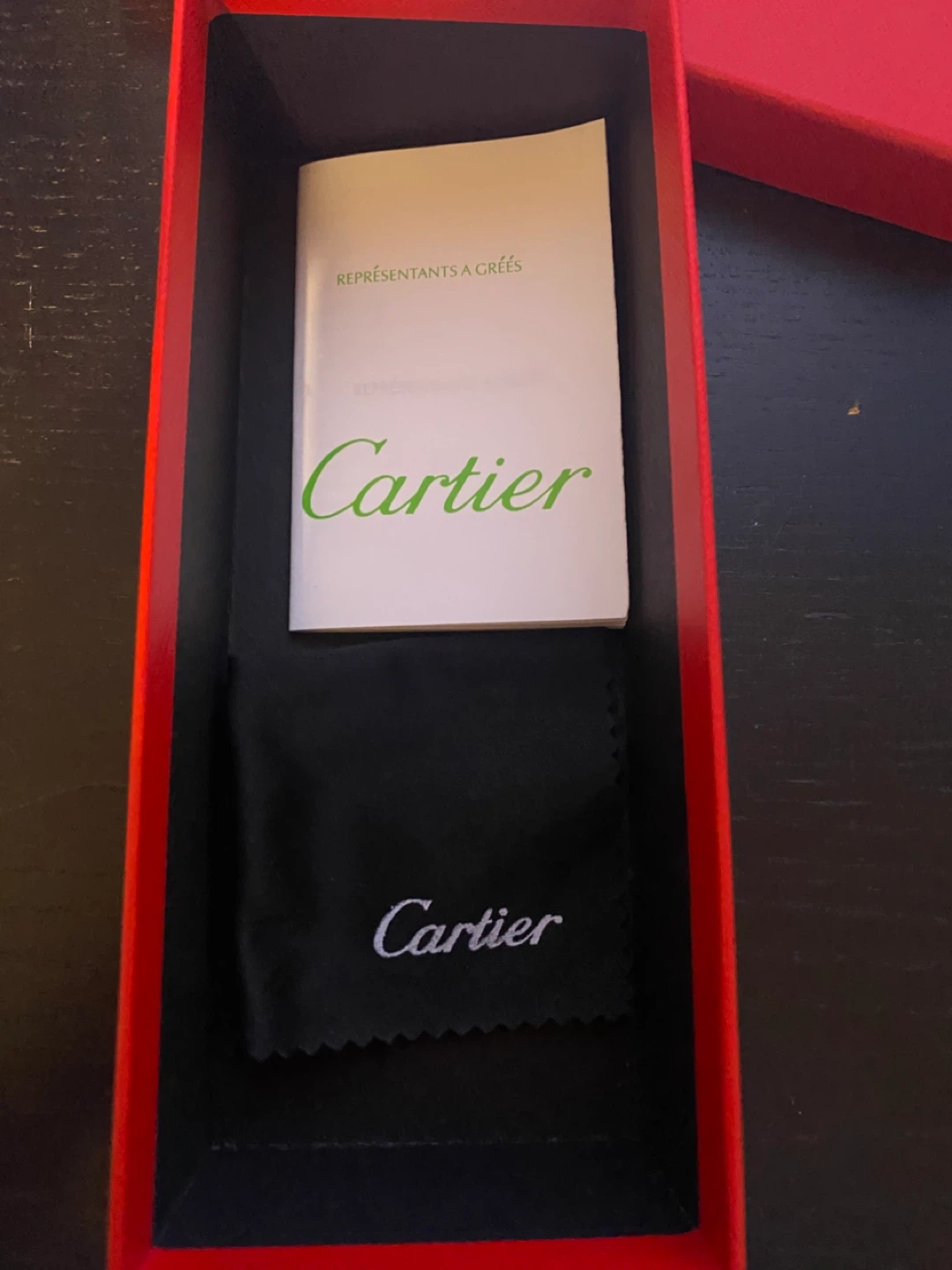 Cartier Glasses Case with Pouch and Box - photo 4