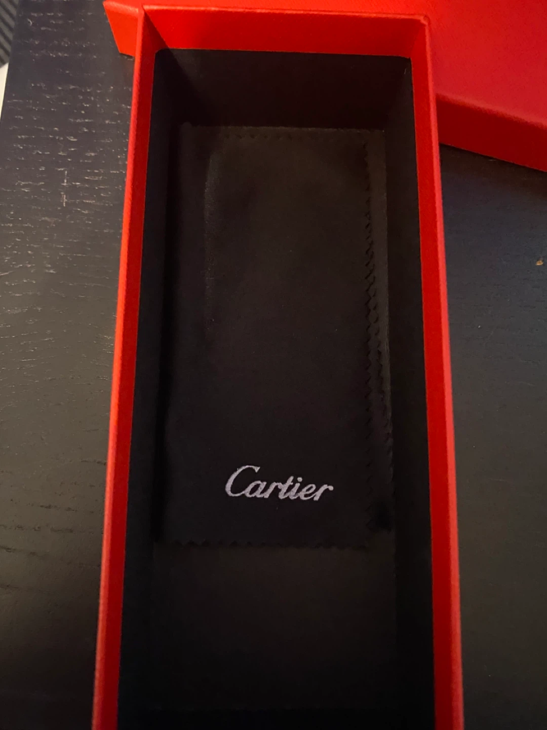 Cartier Glasses Case with Pouch and Box - photo 3