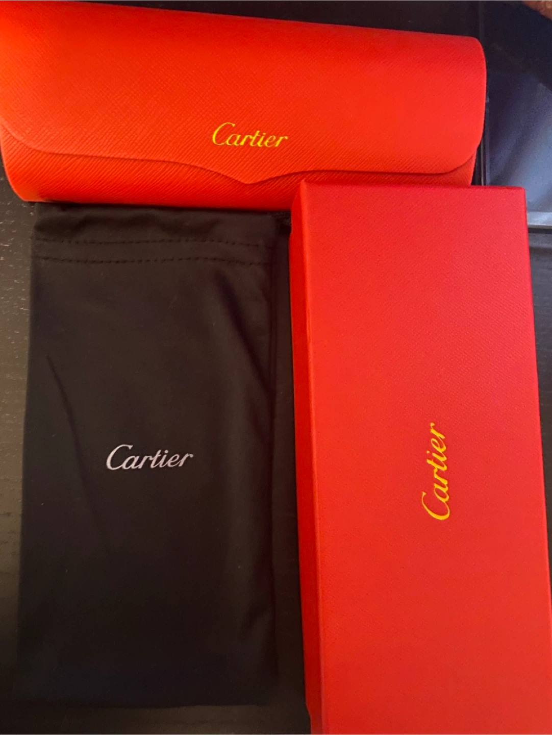 Cartier Glasses Case with Pouch and Box - photo 5
