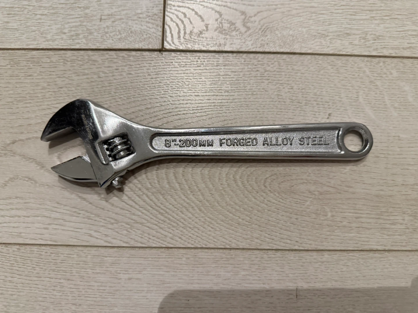 8-inch Adjustable Wrench - Forged Alloy Steel