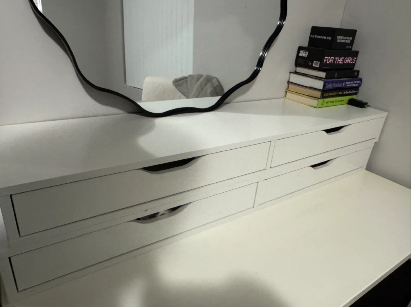 IKEA EKBY ALEX Shelf with 2 drawers, white - photo 4