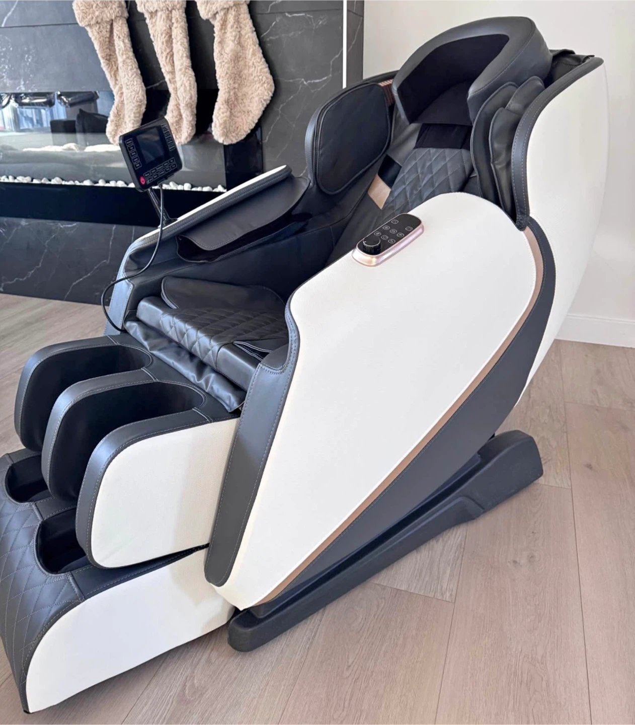 Full Body Massage Chair - White and Grey