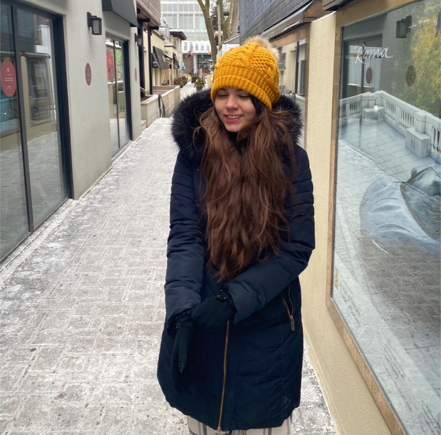 Navy Blue Puffer Coat - Zara - photo 2