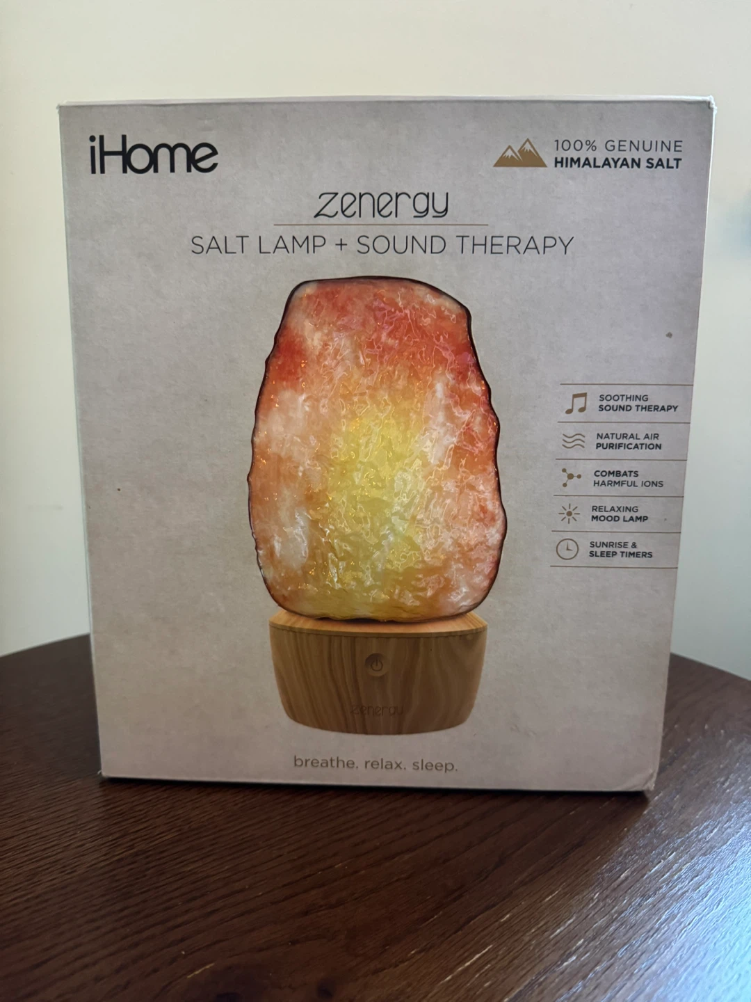 iHome Zenergy Salt Lamp + Sound Therapy