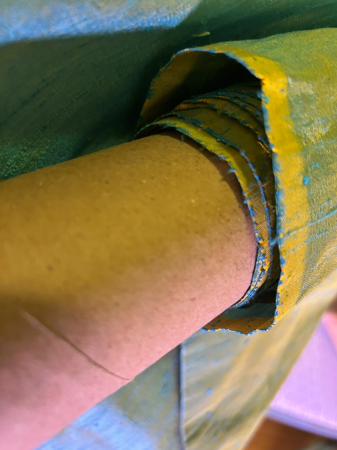 Vibrant Silk Blend Fabric - photo 2