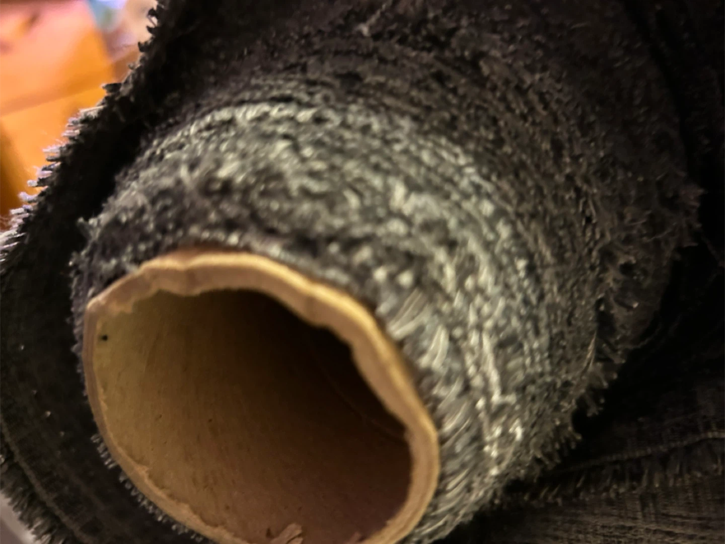 Roll of Grey Textured Fabric - photo 2