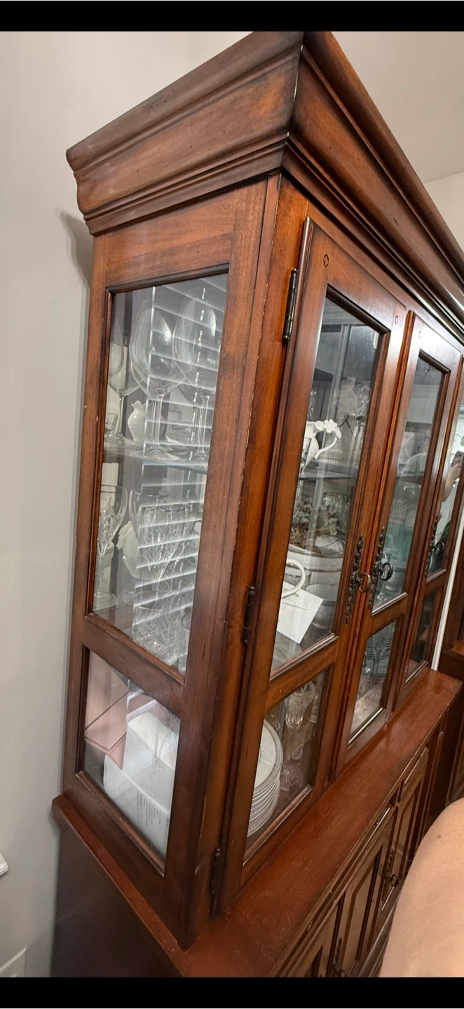 Solid Wood China Cabinet with Glass Doors - photo 3