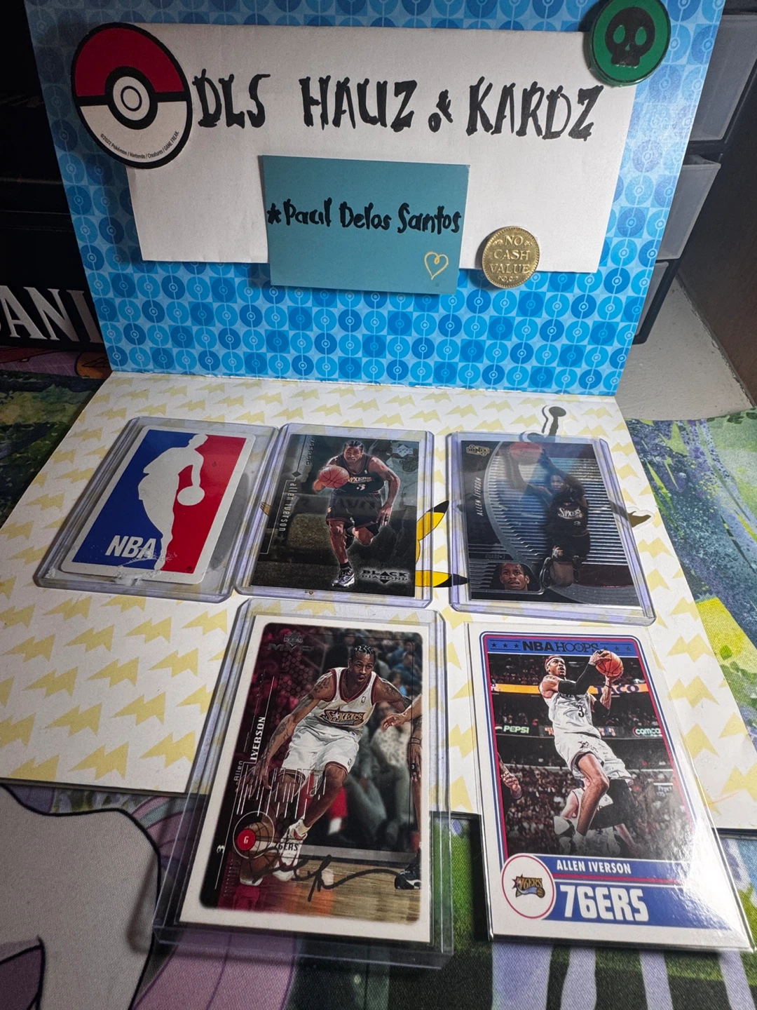 Collection of Allen Iverson Basketball Cards