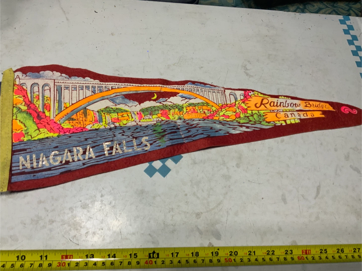 Niagara Falls Rainbow Bridge Canada Pennant
