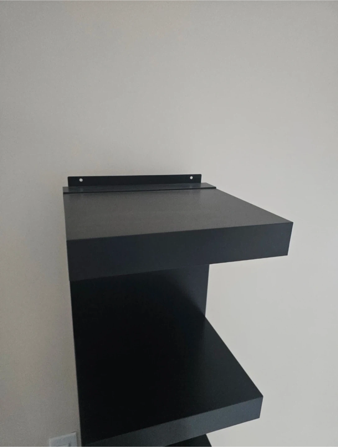 Black Tall Corner Shelf - photo 2